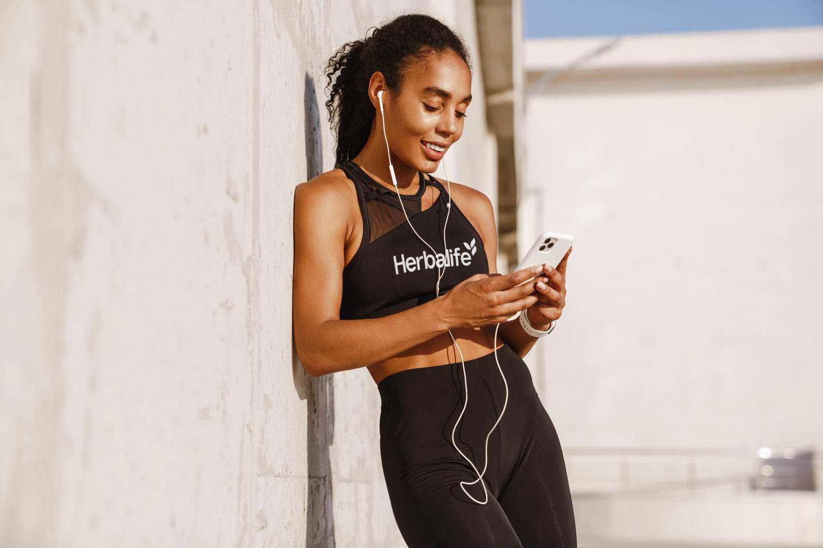 Kunde klar til tr&aelig;ning med Herbalife