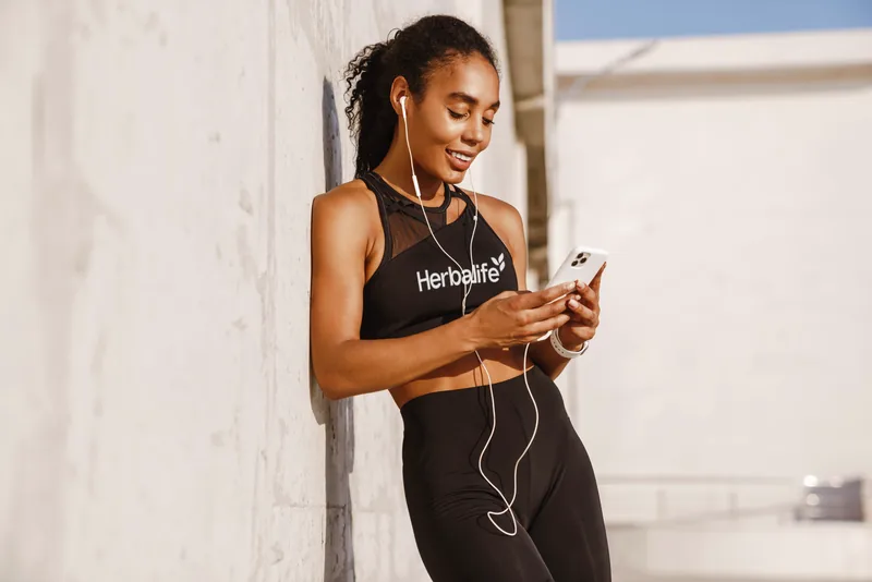 Kunde klar til tr&aelig;ning med Herbalife