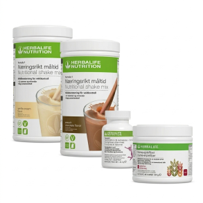 Herbalife QuickStart-pakke &ndash; Formula 1 Shake, Formula 2 Multivitamin og Havre & �blefiberdrik