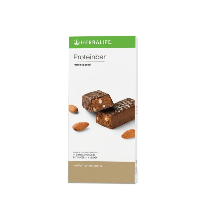 Herbalife Protein Bar &ndash; 14 stk. med Vanille-Mandel og Citrus Citron varianter