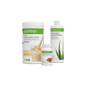 Herbalife Morgenmad Pakke med Formula 1 Shake, Instant Urtedrik og Aloe