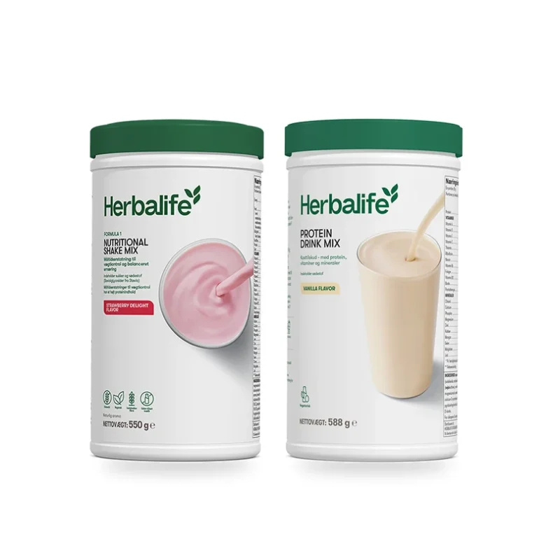 Herbalife Protein Boost Pakke med Formula 1 Shake Mix og Protein Drink Mix