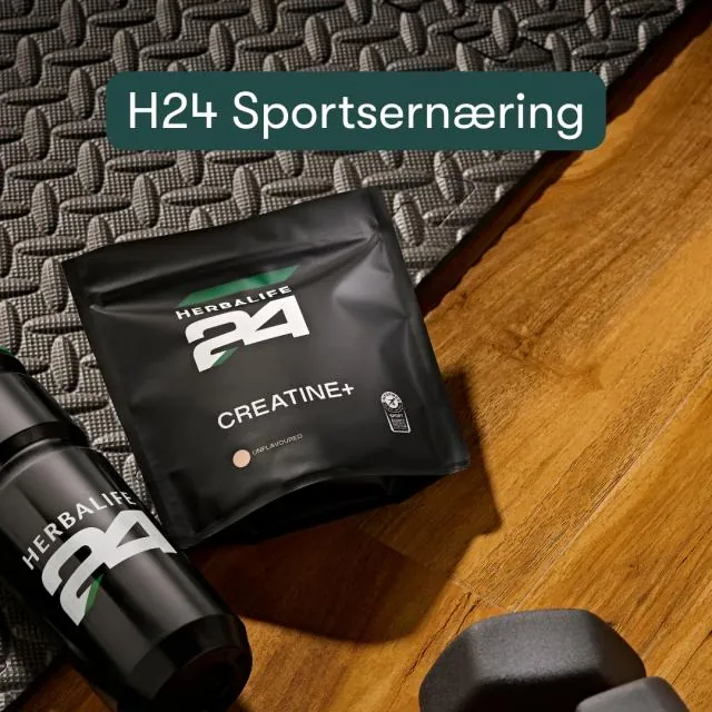 Herbalife24 sportsern&aelig;ring med Creatine+, drikkedunk og h&aring;ndv&aelig;gte